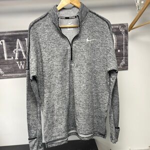 Nike Gray Quarter-Zip Pullover
